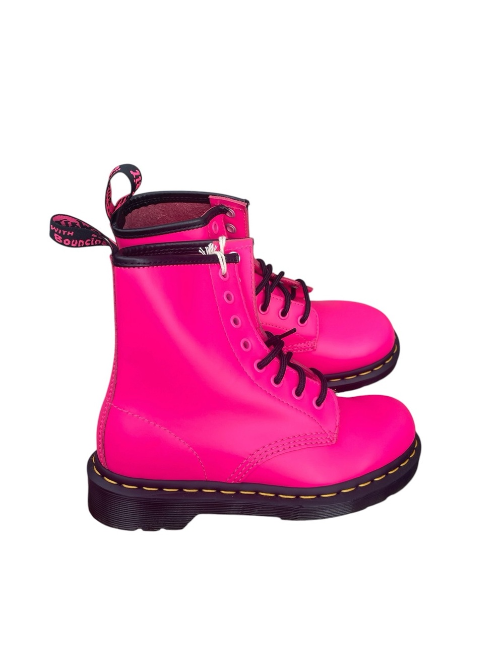 Dr. Martens Clash Pink, Smooth Combat Boot, Size 4 Women’s or Youth 3.5, NWT